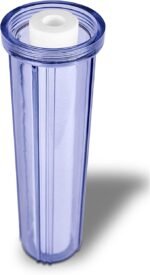 Whole House Water Filter Purifier System, Transparent 20” Housing with Presser Relief Button, 1” Inlet/Outlet & 5 Micron Sediment Water Filter Cartridge with 3 Replacement Filters - Image 3