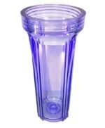 Housing Sump 10 "RO Canister 1/4" (Clear) for Reverse Osmosis Water Filter System with 2 Piece Housing Elbow. - Image 3