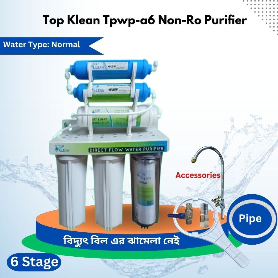 water filter, water purifier, best water filter, filter, water filter Top Klean Tpwp A-6 Non RO Purifier.