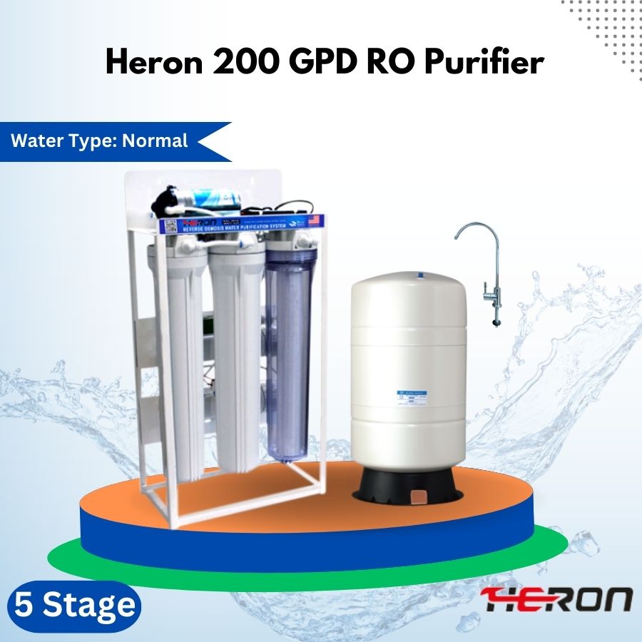 water filter, water purifier, filter, best water filter, HERON 200 GPD