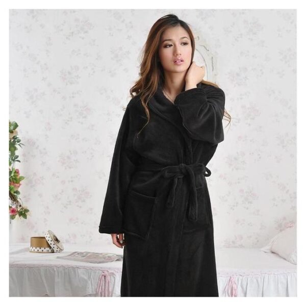 bathrobe black