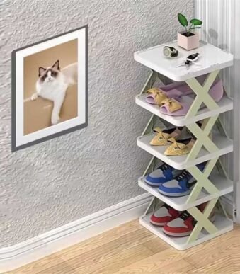 5 Layer Shoe Rack – Stylish & Space Saving