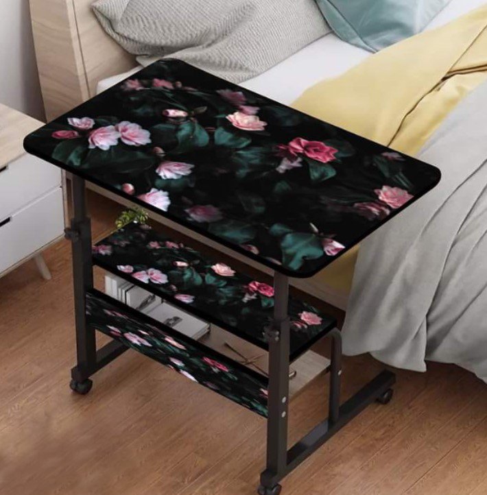 Double Layer Table Black Print Color