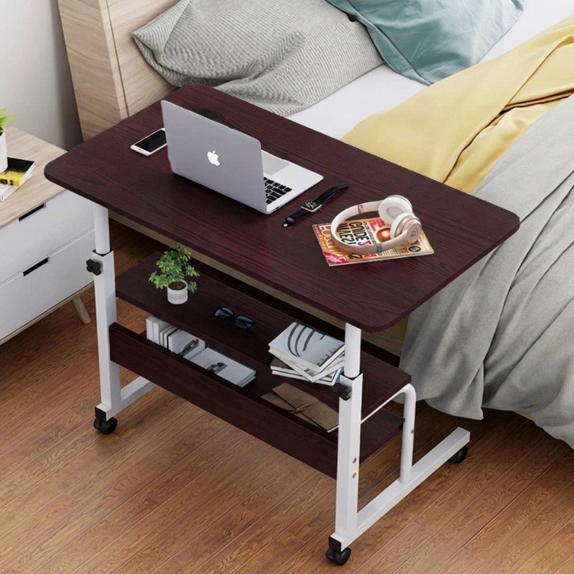Double Layer Table Brown & White Color