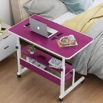 Double Layer Table Magenta & White Color.