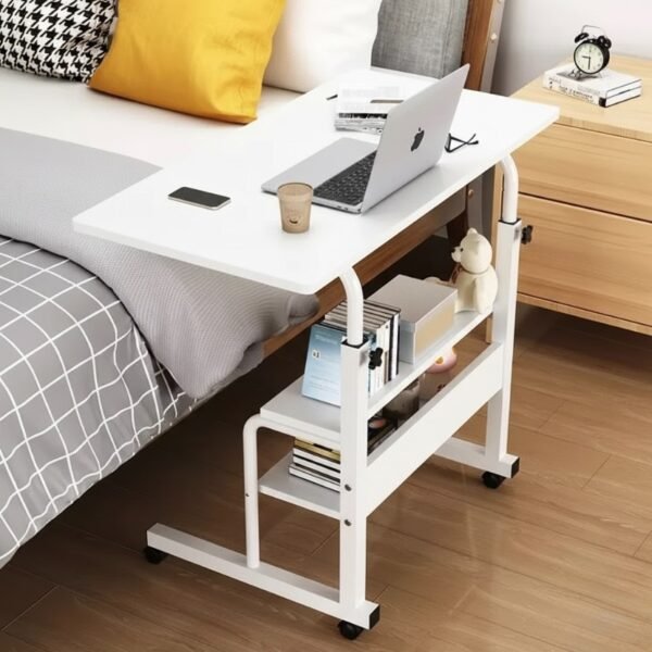 Double Layer Table White Color