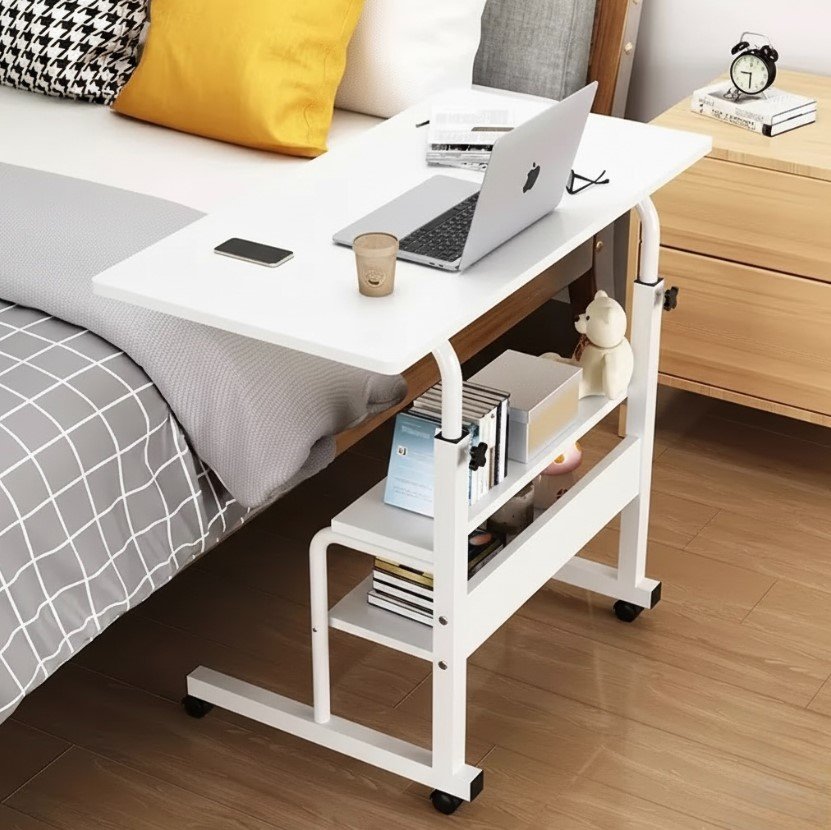 Double Layer Table White Color