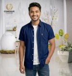 Short Sleeve Shirt 100% Ramie Cotton Fabric. - Image 2