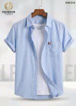 Short Sleeve Shirt 100% Ramie Cotton Fabric.