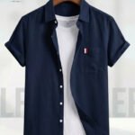 Short Sleeve Shirt 100% Ramie Cotton Fabric.