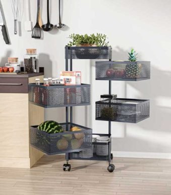 6 Layer Square Shape Kitchen Rack-1