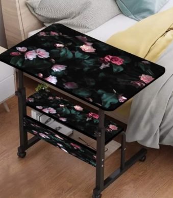 Double Layer Table Black Print Color