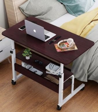 Double Layer Table Brown & White Color