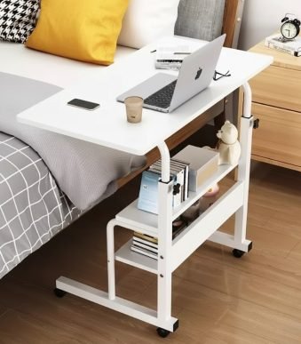 Double Layer Table White Color