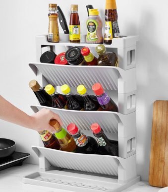 Kitchen 3 Layered Storage Rack